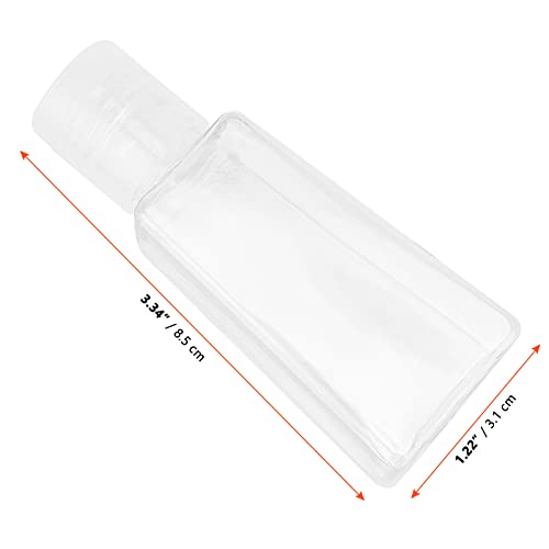 120 Pack 1oz Travel Plastic Empty Bottles with Flip Cap for Liquids