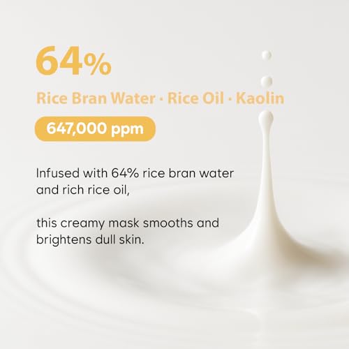 Rice Face Mask Hydrating & Smoothing Pore Clearing Wash Off Pack 3.38fl oz
