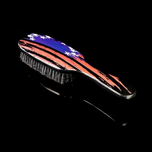 Torino Pro Wave Brush #255-7 Row Extra Soft bristles Shower brush -100% Pure Boar Bristles - Great for laying down your 360 Waves