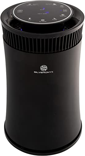 SilverOnyx Black 5-in-1 HEPA Air Purifier for Large Rooms Up to 500 Sq Ft