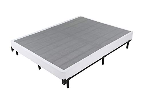 Queen Size Heavy Duty Metal Bed Frame - 7 Inch Support, 9-Leg Foundation, Black - Variation of THIS listing