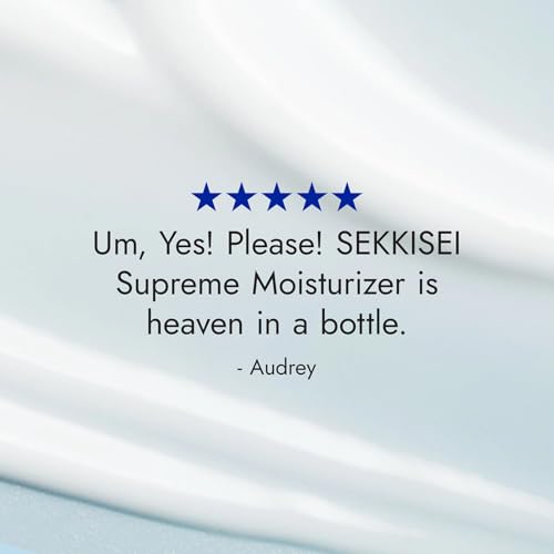 SEKKISEI Supreme Moisturizer I, Facial Cream for Elasticity & Suppleness, 7.7 Ounce
