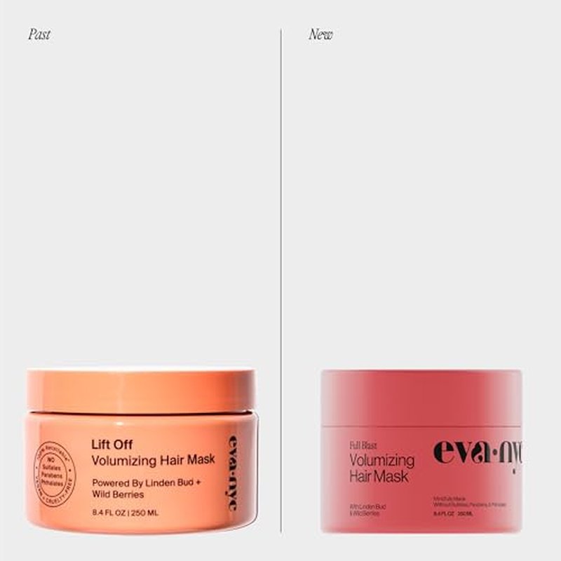 Eva NYC Volumizing Lightweight Deep Conditioning Treatment Mask for Fine Hair - Adds Volume + Body - Soften + Deeply Moisturize Hair - Vegan + Sulfate Free - Salted Citron Scent - 8.4 fl oz