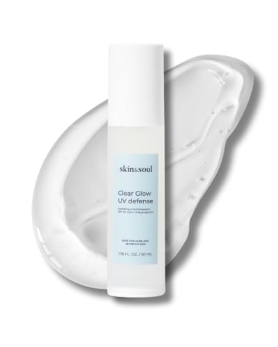 SPF 50 Broad Spectrum Sunscreen with Vitamin C & Hyaluronic Acid – No White Cast, Sensitive Skin Formula