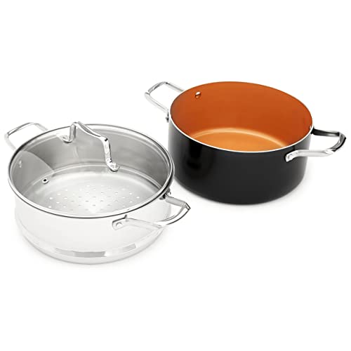 Copper 10-Piece Ceramic Nonstick Cookware Set - Induction, Oven & Dishwasher Safe