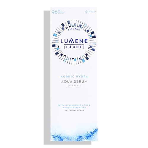 Hydrating Facial Serum with Organic Nordic Birch Sap & Hyaluronic Acid - 1 Fl Oz