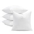 PureDown 26x26 Inch Feather & Down Pillow Inserts Set of 4 - Supportive and Plush
