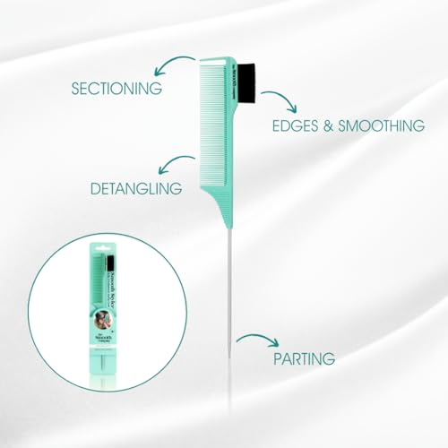 4-in-1 Hair Styling Comb for Detangling Smoothing & Sectioning
