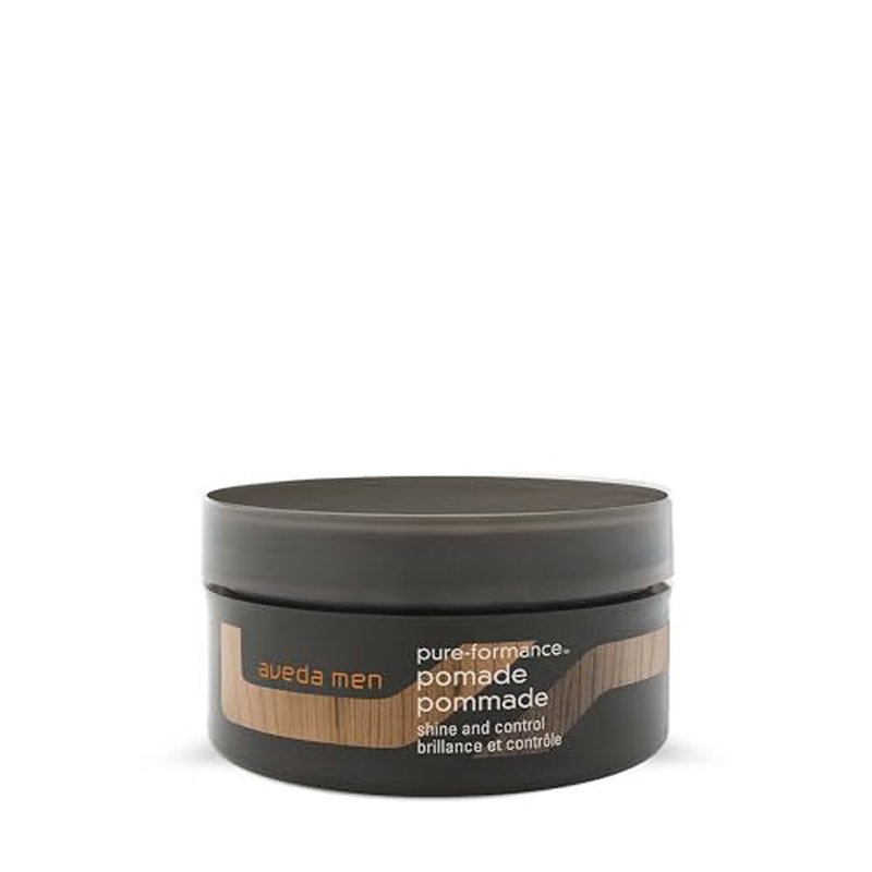 Aveda Men Pure-Formance Pomade | Strong Hold Hair Pomade | Non-Greasy Formula | Water-Based | Mold and Style Short to Medium-Length Hair, 2.5 Ounce