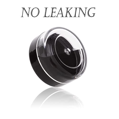 10g Sample Containers with Black Lid - Cosmetic Storage Jars - ZEJIA