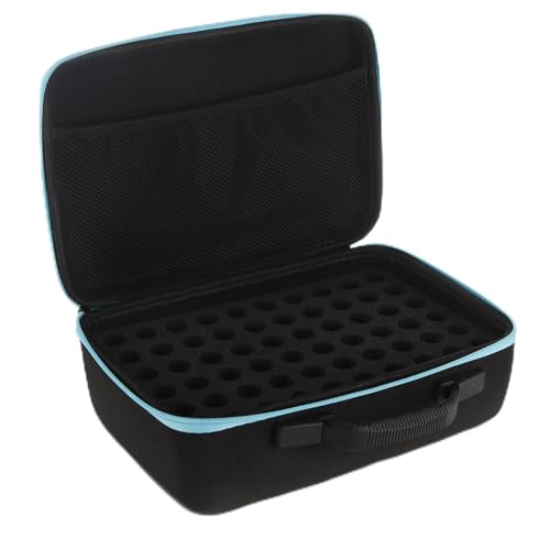 STARVAST 120 Bottle EVA Essential Oil Storage Holder Organizer Carrying Case, Hard Shell Essential Oil Bag with Foam Insert and Carrying Handle Holds 5-15ml Bottles
