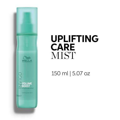 Wella Professionals Invigo Volume Boost Uplifting Care Mist | Added Volume for Fine Hair | Lightweight Care, Shine, Fullness & Light Control | 5.07 Fl Oz