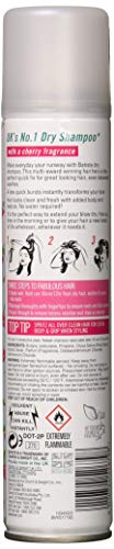 Batiste Dry Cherry Shampoo 6.73oz Pack of 6 - Instant Hair Refresh & Volume