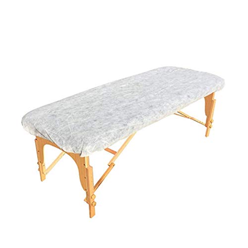 ZMDREAM Pack of 170 Disposable Fitted Massage Table Sheets and Flat Face Cradle Cover White