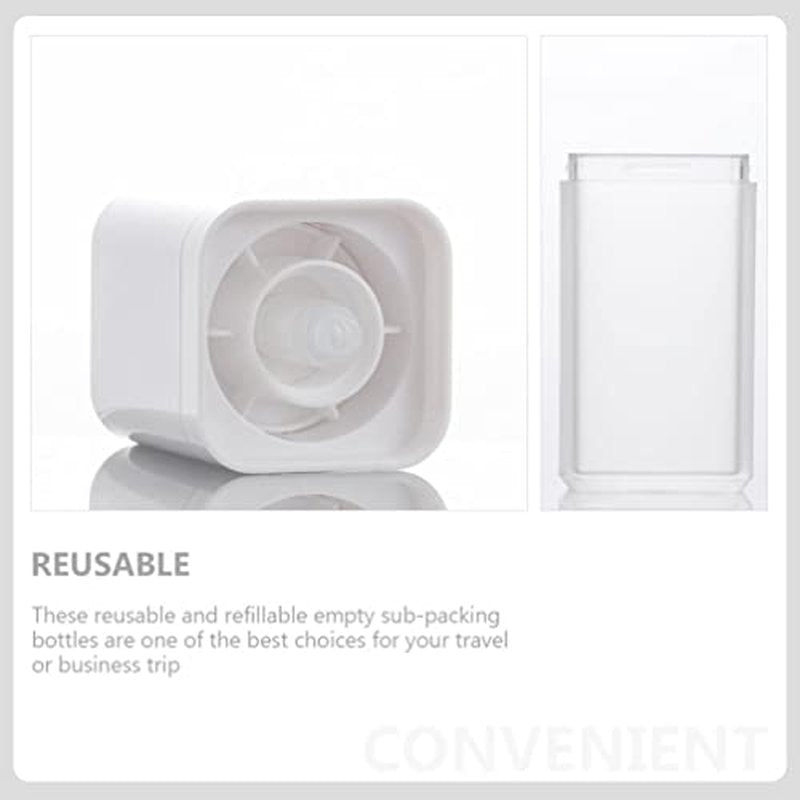 3Pcs Empty Airless Pump Bottles, Travel Airless Pump Containers, Empty Refillable Airless Pump, Foundation Travel Pump Bottle for Toner, Gel, Hair Oil, Lotion, Shampoo and Face Cream (30ML)