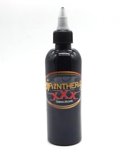 Professional Black Tattoo Ink 150ml - Deep Black Heavy Blackwork EU Compliant