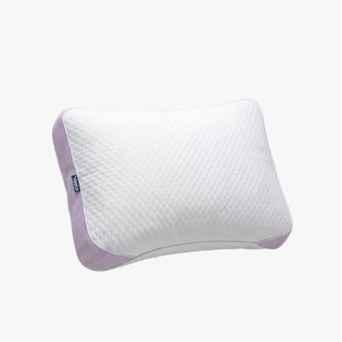 Vesta PurpleZen Eco-Luxe Down Pillow Medium Profile 4.5" Supportive Plush Support for Back Stomach or Side Sleepers