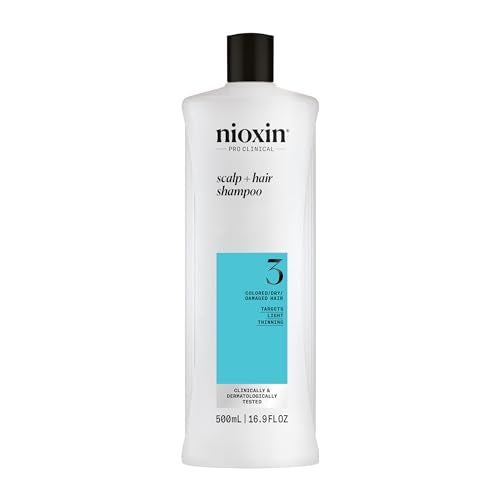 Nioxin System 3 Scalp & Hair Shampoo 16.9 Fl Oz - Color-Treated Dry Damaged Hair