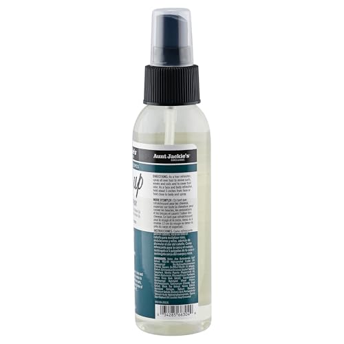 Aunt Jackie's Aloe & Mint Recipes Wake Up Refresher Spray for Dry Hair, Face and Skin, Revives Hair With Hydration, Shine & Conditioning Nutrients, 4 Oz