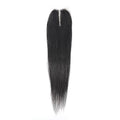 14-Inch Brazilian Virgin Human Hair Lace Closure Middle Part - Natural Black