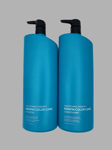 Color Care Smoothing Shampoo & Conditioner Set 33.8 OZ - Keratin & Color Protect
