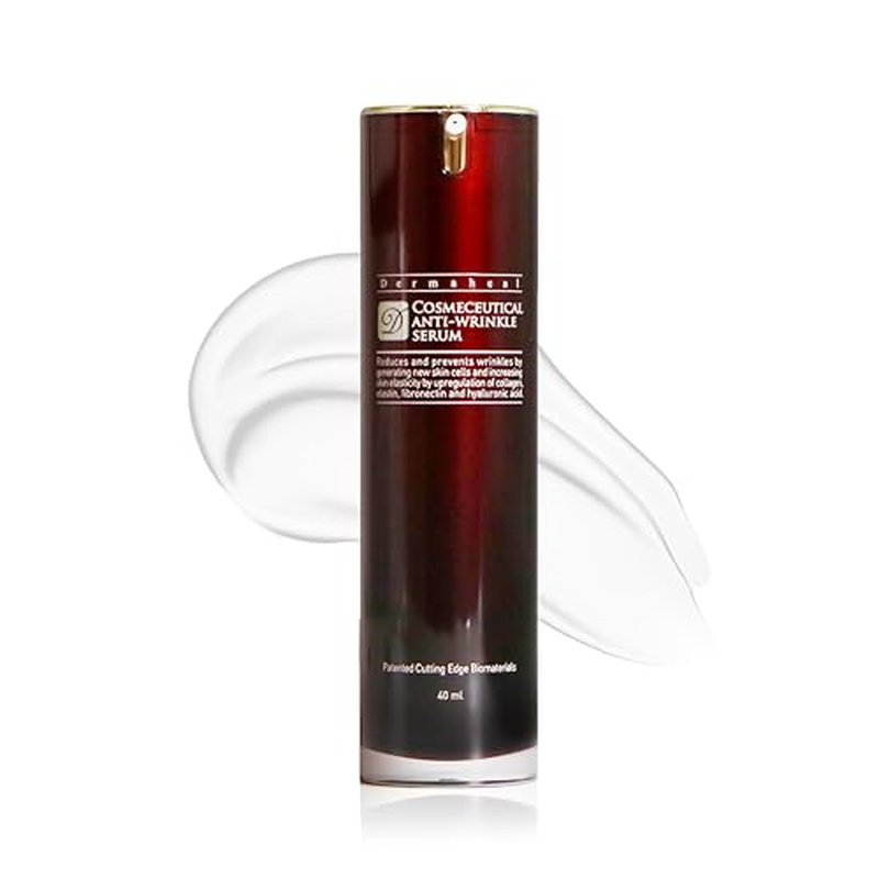 Anti-Wrinkle Serum Anti Aging Face Treatment with Biomimetic Peptides for Fine Lines Collagen & Radiance Concentrated Hydrating Essence for Face & Neck Repair 1.35 fl oz