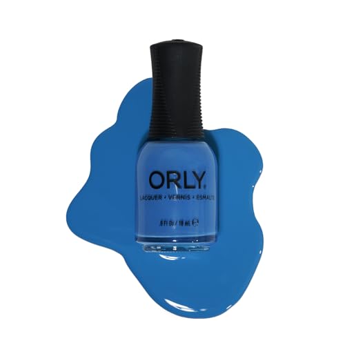 Orly Nail Polish Be Kind Rewind | Limited Edited 1980s Collection | Bold Blue Cr?me | Long-Wearing, Quick Drying & Chip Resistant Formula | Salon-Like Finish | Vegan, Cruelty Free (18ML)