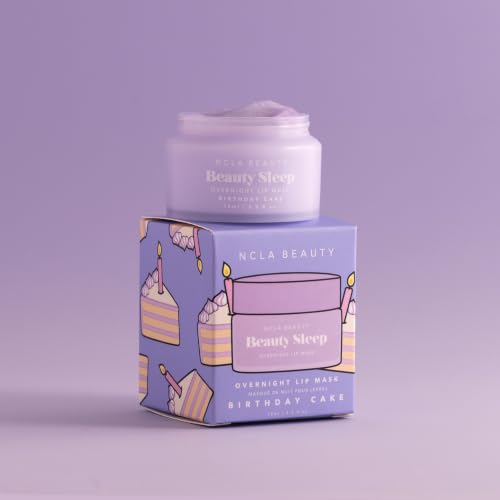 NCLA Beauty Sleep Lip Mask - Birthday Cake, 0.5 oz - Hydrating Overnight Lip Care