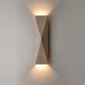 LVLVlech Travertine Wall Sconce - Natural Stone Up-Down Light for Hallway & Bedroom