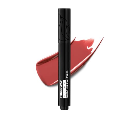 Deck of Scarlet Threeway Solid Lip Oil Vegan Lip Gloss with Hyaluronic Acid - Natural Nectar