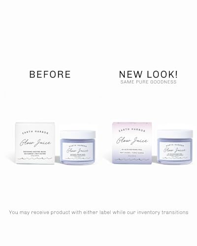 Earth Harbor Glow Juice AHA/BHA Resurfacing Gel Mask 2 Fl Oz - Organic & Vegan