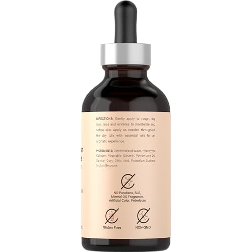 Coera Collagen Peptides | 4 fl oz | Face Serum with Verisol | Professional Strength Formula for Women | Free of Parabens, SLS, & Fragrances | Packaging May Vary