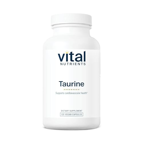 Taurine 1,000mg Supplement - 120 Vegan Capsules for Heart & Nerve Support