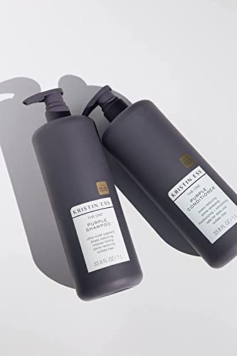 Kristin Ess The One Purple Shampoo 33.8 Fl Oz Pack of 2 - Sulfate-Free Blonde Toning