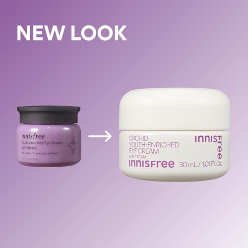 innisfree Orchid Youth-Enriched Eye Cream, Korean Firming Eye Treatment to Smooth Fine Lines