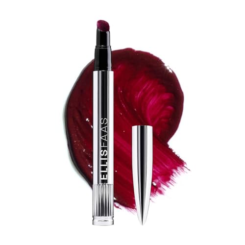 Long Lasting Liquid Lipstick with Hydrating & Plumping Formula - Deep Plum Wine (Ellis Faas)