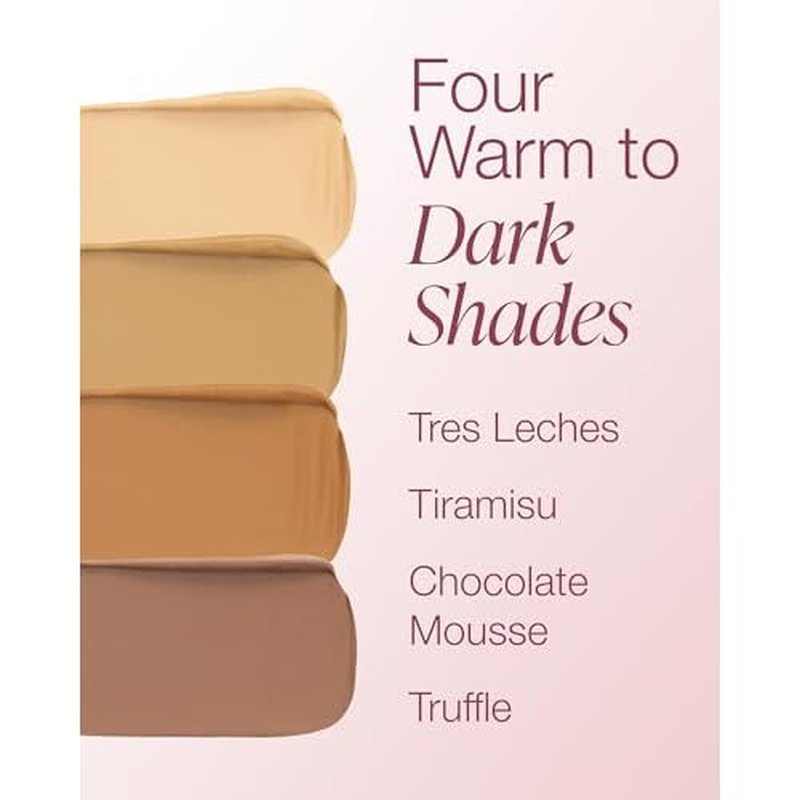 Mineral Fusion Makeup Cream Concealer Eye Palette Quad - 4 Warm to Dark Shades - Decadence - Blemish Concealer & Under Eye Brightener - With Vitamin C & E - Hypoallergenic