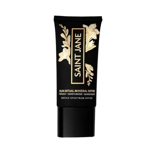 SAINT JANE - Luxury Sun Ritual - Pore Smoothing SPF 30 Mineral Sunscreen | Luxury, Floral-Infused, Clean Skincare (1.7 oz | 50 ml)