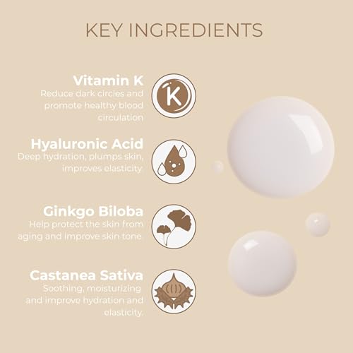Sesderma K-VIT Eye Serum for Dark Circles & Aging - Vitamin K & Hyaluronic Acid, 1 fl oz