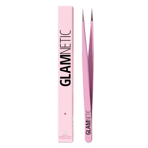 Glamnetic Nail Decal Tweezers | Dual-Ended Nail Art Tool, Precision Tip & Silicone | Easy, Mess-Free Applicator Manicures & Press-On Nails