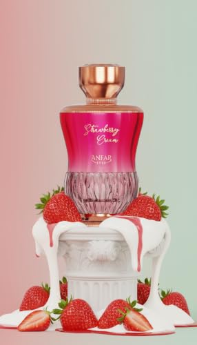 Women’s Strawberry Cream Perfume - Fruity Floral Gourmand Fragrance 3.4 oz