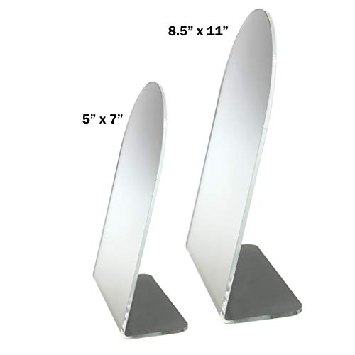 SOURCE ONE USA Made Premium Acrylic Counter Top Mirror - Cosmetics Counter Display