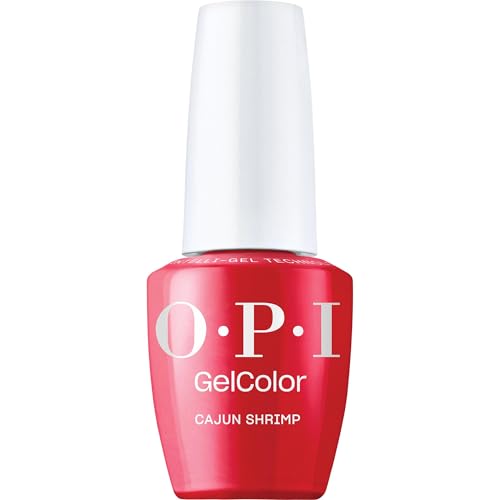 OPI GelColor LED Cure Gel Nail Polish - Cajun Shrimp Opaque Bright Coral Red