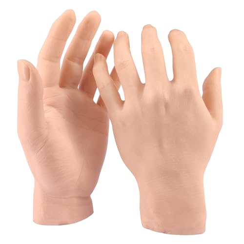 Silicone Hand Practice Model for Tattooing - Left Male Hand