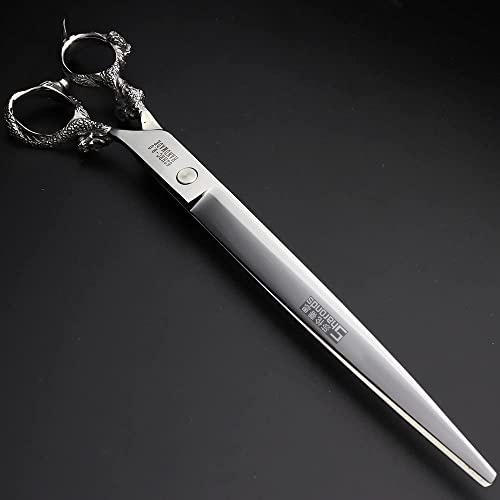 AXEMOORE 9 Inch Flat Professional Hair Scissors - Japanese 440C Stainless Steel, Gift Bag Included