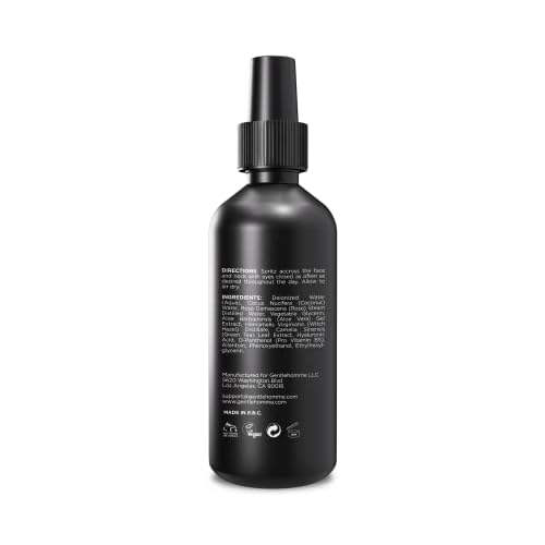 Gentlehomme - Coconut Face Mist - Men¡¯s Facial Spray - with Hyaluronic Acid, Aloe Vera & Green Tea - Refresh, Moisturize & Hydrate - Use Day & Night - Safe for All Skin Types - Vegan - 3.4oz - 3 Pack