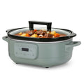 6 Quart Programmable Slow Cooker with Removable Nonstick Pot - Olive Variation