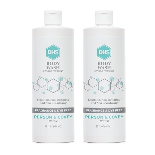 Person & Covey DHS Moisturizing Body Wash 16 Oz Pack of 2 - Sensitive & Eczema Relief