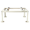 Beige Mini Split Ground Stand for 9000-24000 BTU Ductless AC Heat Pumps, Heavy Duty Adjustable Condenser Support