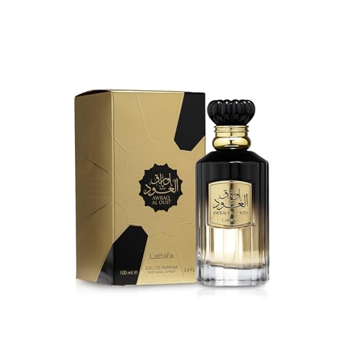 Lattafa Awraq Al Oud Unisex Eau De Parfum Spray 3.4oz - Long lasting, luxurious fragrance